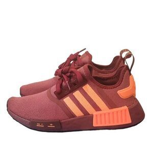 Adidas NMD Womens Size 7 Casual Running Shoe Red Orange Athletic Workout Sneaker